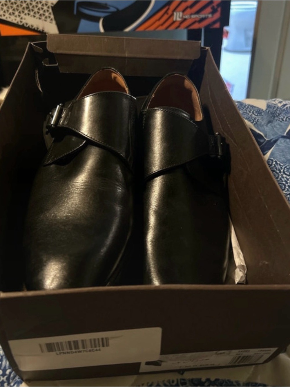 Florsheim Men’s Sorrento Plain Toe Single Monk Strap Leather Dress Shoes Sz 12